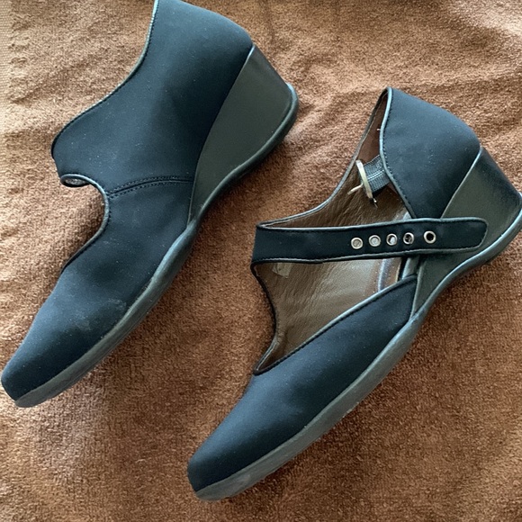 black soda slip on shoes